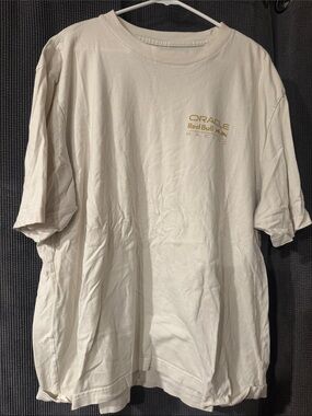 Abercrombie & Fitch Cream Oracle Red Bull Racing Logo Tee